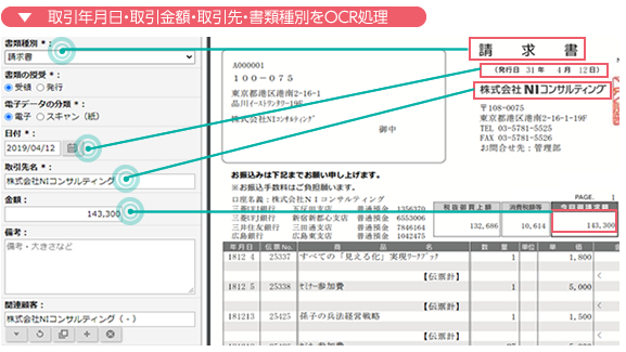 検索要件をOCRで登録